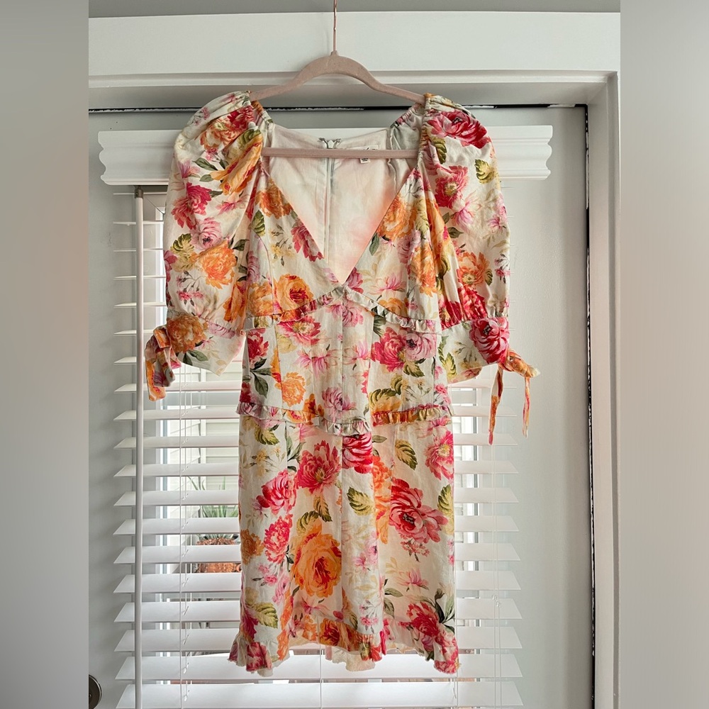 For Love and Lemons Floral Mini Dress
